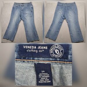 Venezia Jeans Women's Denim Jeans Size 24 Blue Stretch Average